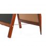 Deluxe Finished Frame Double Side Wooden Display Stand Easel For Shop Display