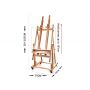 Hot Quality Wood Sketch Painting Twin Canvas Holder Studio Wood Easel
