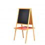High Quality Wholesale Pine Wood Double Face Children Easel,Kids Black Chalk Board