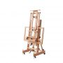 Special Design Deluxe Heavy Duty Artist Studio Wood Easel With Casters Rocker