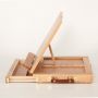 Art Supply Adjustable Wood Desktop Easel with Storage Drawer Sinoart Elm Wood table easel