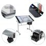High Quality Transparent Glass Top Height Adjustable Drawing Table Drafting Table For School Home Furniture