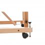 Hot Selling Popular Free Sample Fold Studio Display Aluminum Easel Stand With Two Patented Slide Out Brush Rest