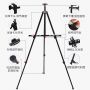 High quality multi color portable metal easel