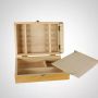 Beech wooden tripod tabletop easel portable easel box,Mini small desktop painting box