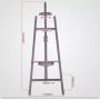 Wooden colored painting tripod easel