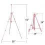 Adjustable 65inch aluminum easel, wholesale folding easel for artist and display.
