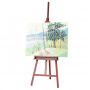 sketched art display painting wooden tripod easel stand for kids