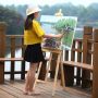 Wooden Painting Easel For Art Work Display