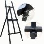 piano paint black metal iron easel, advertising display frame ,sketch board frame oil painting for adults