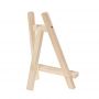 Mini Art Round Head Wooden Easel Wood Stand Display Holder For Party Decoration 15*20 cm Triangle Easel