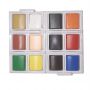 Superior new glasses paint case set styling portable paint box watercolor half pans for art suppliers