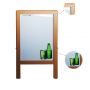 adjustable 4C Printing Double Side Black Chalk White Board Art Master Easel with Wooden Stand