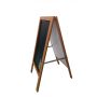 adjustable 4C Printing Double Side Black Chalk White Board Art Master Easel with Wooden Stand