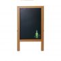 adjustable 4C Printing Double Side Black Chalk White Board Art Master Easel with Wooden Stand