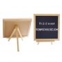 Hot sale top desk display felt letter table board wooden stand desktop photo easel for wedding