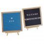 Hot sale top desk display felt letter table board wooden stand desktop photo easel for wedding
