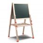 Children Painting Flowers Writing Watercolor Double Side Magnetic Black Chalk Board White Board Easel In Wooden Frame