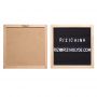 Hot sale top desk display felt letter table board wooden stand desktop photo easel for wedding