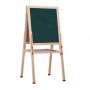 Children Painting Flowers Writing Watercolor Double Side Magnetic Black Chalk Board White Board Easel In Wooden Frame