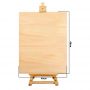 Factory direct sale high quality wooden mini easel custom foldable table desk easel for display