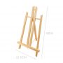 Trending Products 2021 New Arrivals 30/40/50cm Custom Size Wooden Easel Stand for Kids Table Mini Easel for Display