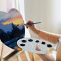 High Quality Cotton Heart-shaped Stretched Canvas Customized Mini Painting Stretched Canvas Board
