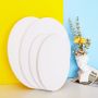 Wholesale Custom Size Cotton Oval Shaped Panels Blank Stretched Canvas with Frame for Artist Painting