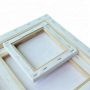 Professional 30*60cm 280g cotton blank fabric mini stretched canvas with 1.8 *3.0cm pine wood bar