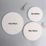 Trending 2021 Custom Size 15/20/25cm Round Blank Cotton Stretched Canvas with MDF Frame for Painting