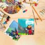 Wholesale 280g Cotton Blank Canvas Panels for Painting Custom Size Canvas Drawing Board