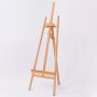 Wholesale high quality simple art triangle floor sketch easel wood display easel