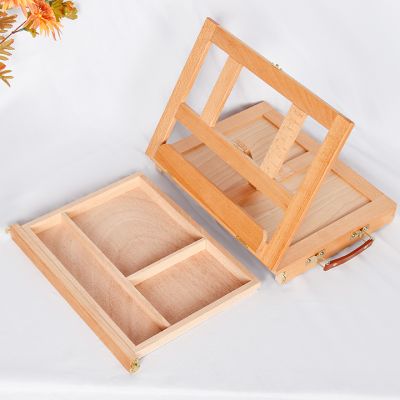 High quality hot selling small wooden desktop easel with drawer box