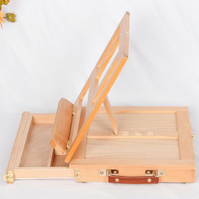 High quality hot selling small wooden desktop easel with drawer box
