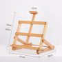 Custom high quality beech wood portable folding multifunctional desktop easel small easel