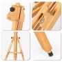High quality wooden portable easel for outdoor tripod art painting easel