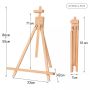 High quality convenient wooden desktop mini painting easel for kids