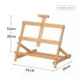 High quality beech wood small easel for student drawing tabletop easel