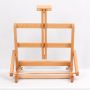 High quality beech wooden art painting tabletop easel for kids small easel