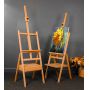 Germany imported beech wood easel with drawer painting display easel