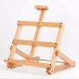 Promotional high quality beech wood desktop mini art easel painting easel