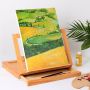 High quality beech wooden tabletop easel with storage box easel for kids