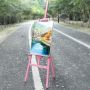 Wholesale high quality beginner's simple art tripod stand easel - pink