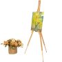 Hot selling high quality beech painting art student outdoor portable tripod easel