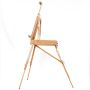 High quality wood French easel with painting storage box