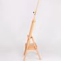 High quality folding wooden painting easel with storage box