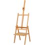 High quality wooden simple drawing standing floor easel with storage drawer for kids