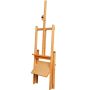 High quality wooden simple drawing standing floor easel with storage drawer for kids
