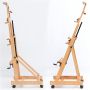 High quality wood easel for artists with different angles adjustable