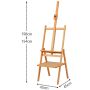 Easel art students special folding lift with drawer beech wood easel children adult studio special easel wholesale